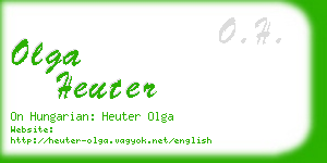 olga heuter business card